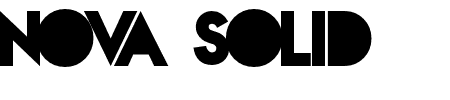 Schriftart Nova Solid: Mehr Infos & Vorschau Generator TTF: Nova Solid Schriftart