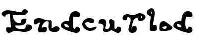 TTF: Endcurled Schriftart