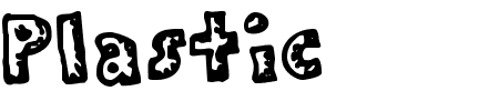 Schriftart Plastic: Mehr Infos & Vorschau Generator TTF: Plastic Schriftart