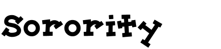 Schriftart Sorority: Mehr Infos & Vorschau Generator TTF: Sorority Schriftart