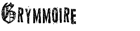 TTF: Grymmoire Schriftart