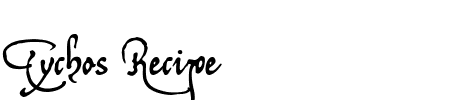 Schriftart Tychos Recipe: Mehr Infos & Vorschau Generator TTF: Tychos Recipe Schriftart