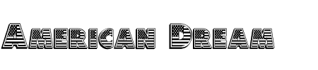 TTF: American Dream Schriftart