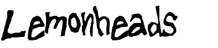 TTF: Lemonheads Schriftart
