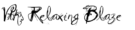 TTF: Vtks Relaxing Blaze Schriftart