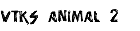 Schriftart Vtks Animal 2: Mehr Infos & Vorschau Generator TTF: Vtks Animal 2 Schriftart