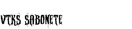 TTF: VTKS Sabonete Schriftart