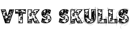 Schriftart VTKS Skulls: Mehr Infos & Vorschau Generator TTF: VTKS Skulls Schriftart