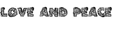 Schriftart VTKS Love and Peace: Mehr Infos & Vorschau Generator TTF: VTKS Love and Peace Schriftart