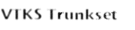 TTF: VTKS Trunkset Schriftart