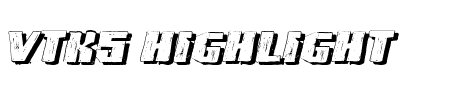 Font VTKS Highlight 3: Mehr Infos & Zeichen Übersicht TTF: VTKS Highlight 3 Font