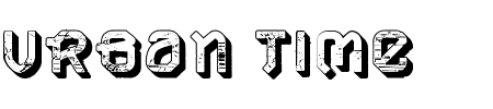 Font VTKS Urban Time 3D: Mehr Infos & Zeichen Übersicht TTF: VTKS Urban Time 3D Font