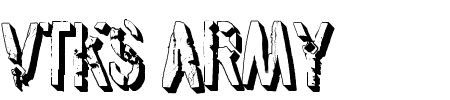 VTKS Army 3D Schriftart
