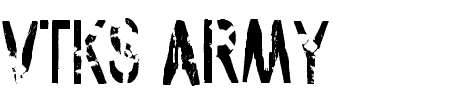 VTKS Army Schriftart