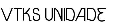 Vtks Unidade Bold Schriftart