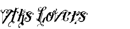 TTF: Vtks Lovers Italic Schriftart