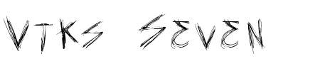 Schriftart Vtks Seven: Mehr Infos & Vorschau Generator TTF: Vtks Seven Schriftart