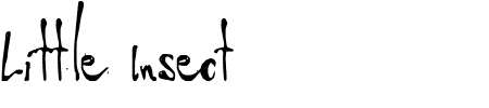 TTF: Little Insect Schriftart