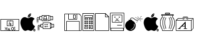 Schriftart Mac Dingbats: Mehr Infos & Vorschau Generator TTF: Mac Dingbats Schriftart