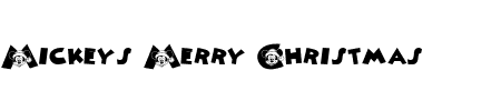 TTF: Mickeys Merry Christmas Schriftart