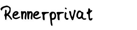 Schriftart Rennerprivat: Mehr Infos & Zeichen Übersicht TTF: Rennerprivat Schriftart