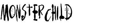 Schrift Monsterchild: Mehr Infos & Zeichen Übersicht TTF: Monsterchild Schrift