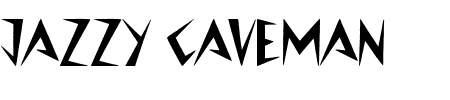 TTF: Jazzy Caveman Font