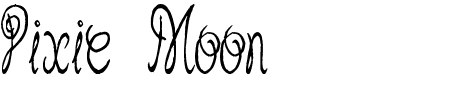 TTF: Pixie Moon Schriftart