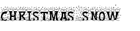 TTF: Christmas Snow Font