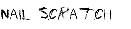 TTF: Nail Scratch Schriftart