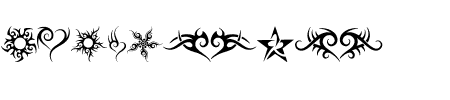 Schriftart Hearts and Stars: Mehr Infos & Vorschau Generator TTF: Hearts and Stars Schriftart