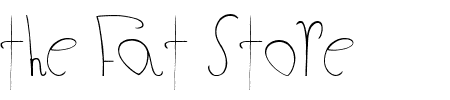 Schriftart The Fat Store: Mehr Infos & Zeichen Übersicht TTF: The Fat Store Schriftart