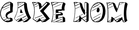 TTF: Cake Nom Font