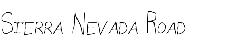 Sierra Nevada Road SC Schriftart