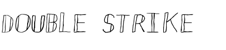 TTF: Double Strike Schriftart