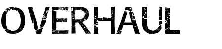 Schriftart Overhaul: Mehr Infos & Zeichen Übersicht TTF: Overhaul Schriftart