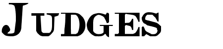 Judges SC Schriftart