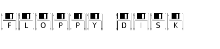 TTF: Floppy Disk Schrift