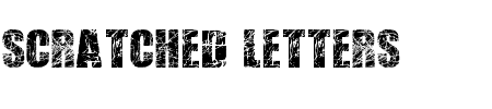 Schriftart Scratched Letters: Mehr Infos & Zeichen Übersicht TTF: Scratched Letters Schriftart