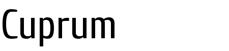 Schriftart Cuprum: Mehr Infos & Vorschau Generator TTF: Cuprum Schriftart