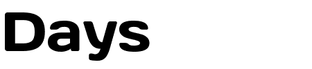 Schriftart Days: Mehr Infos & Vorschau Generator TTF: Days Schriftart