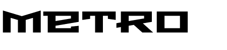 Schriftart Metro: Mehr Infos & Zeichen Übersicht TTF: Metro Schriftart