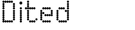 Font Dited: Mehr Infos & Zeichen Übersicht TTF: Dited Font