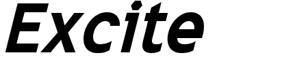 Excite Bold Italic Schriftart
