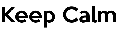Schriftart Keep Calm: Mehr Infos & Zeichen Übersicht TTF: Keep Calm Schriftart