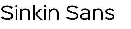 TTF: Sinkin Sans Schriftart