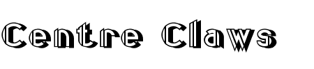Font Centre Claws Beam: Mehr Infos & Zeichen Übersicht TTF: Centre Claws Beam Font