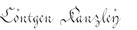 Cntgen Kanzley Aufrecht Schriftart