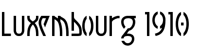 TTF: Luxembourg 1910 Font