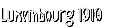 TTF: Luxembourg 1910 Shadow Schriftart